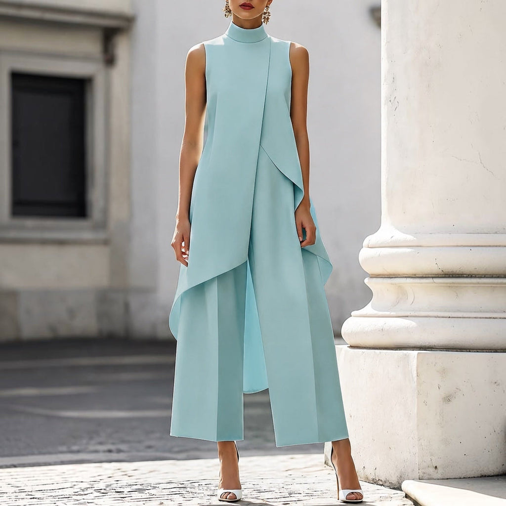 Valentina - Mono elegante con top drapeado