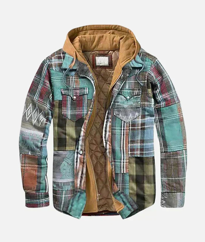 Tomás - Chaqueta patchwork de cuadros