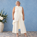Valentina - Mono elegante con top drapeado