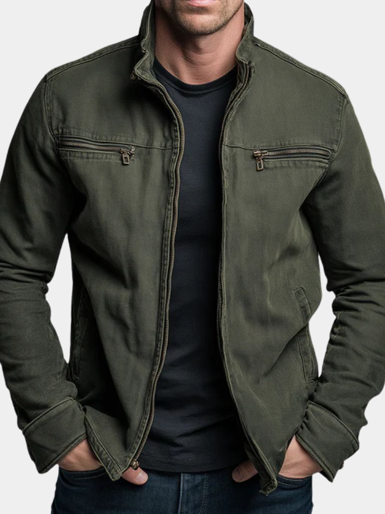 Valmont - Field Jacket vintage verde oliva