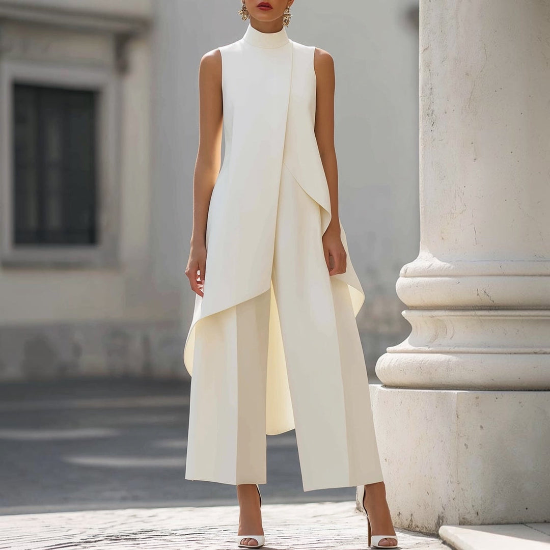 Valentina - Mono elegante con top drapeado