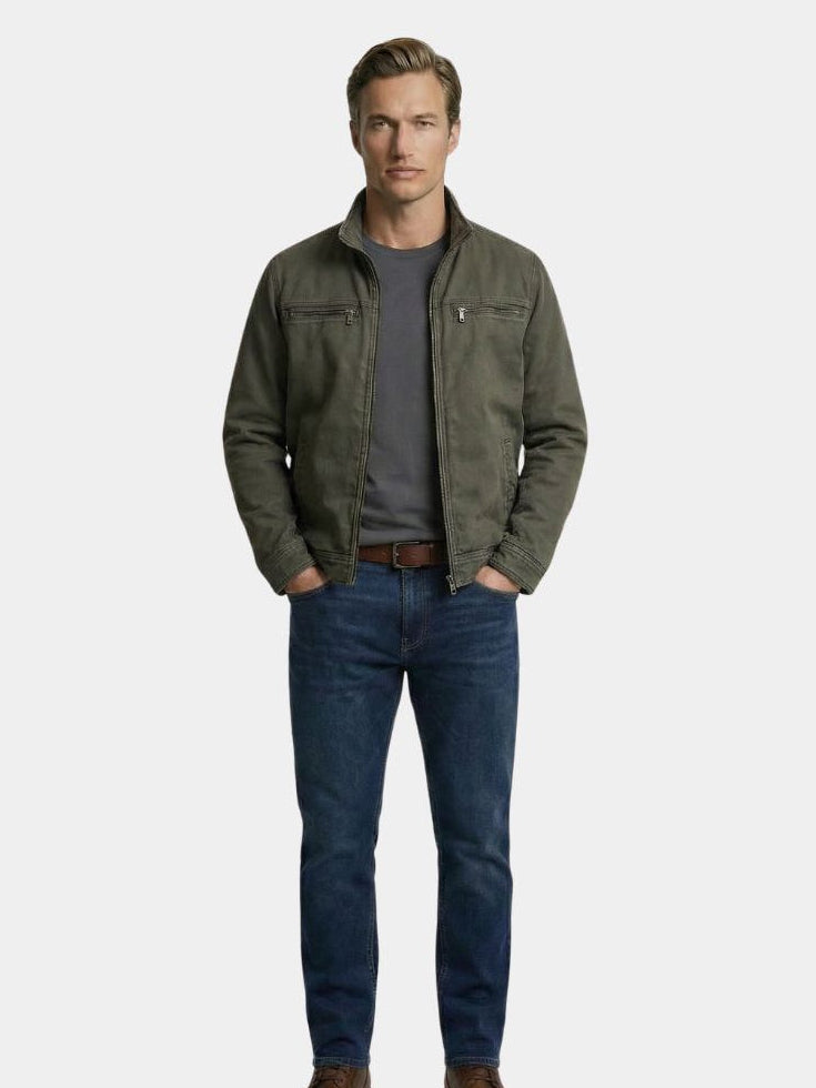 Valmont - Field Jacket vintage verde oliva