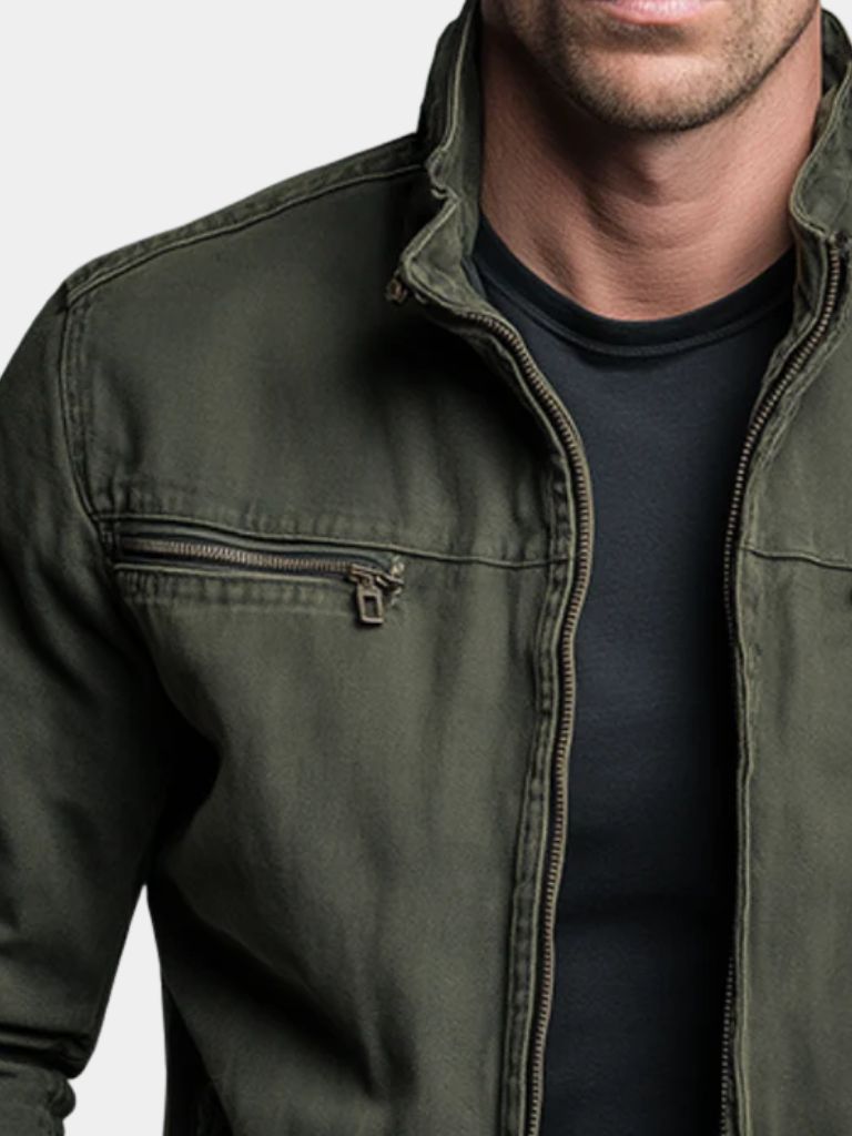 Valmont - Field Jacket vintage verde oliva