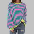 Luna - Sweater de manga larga a rayas suaves