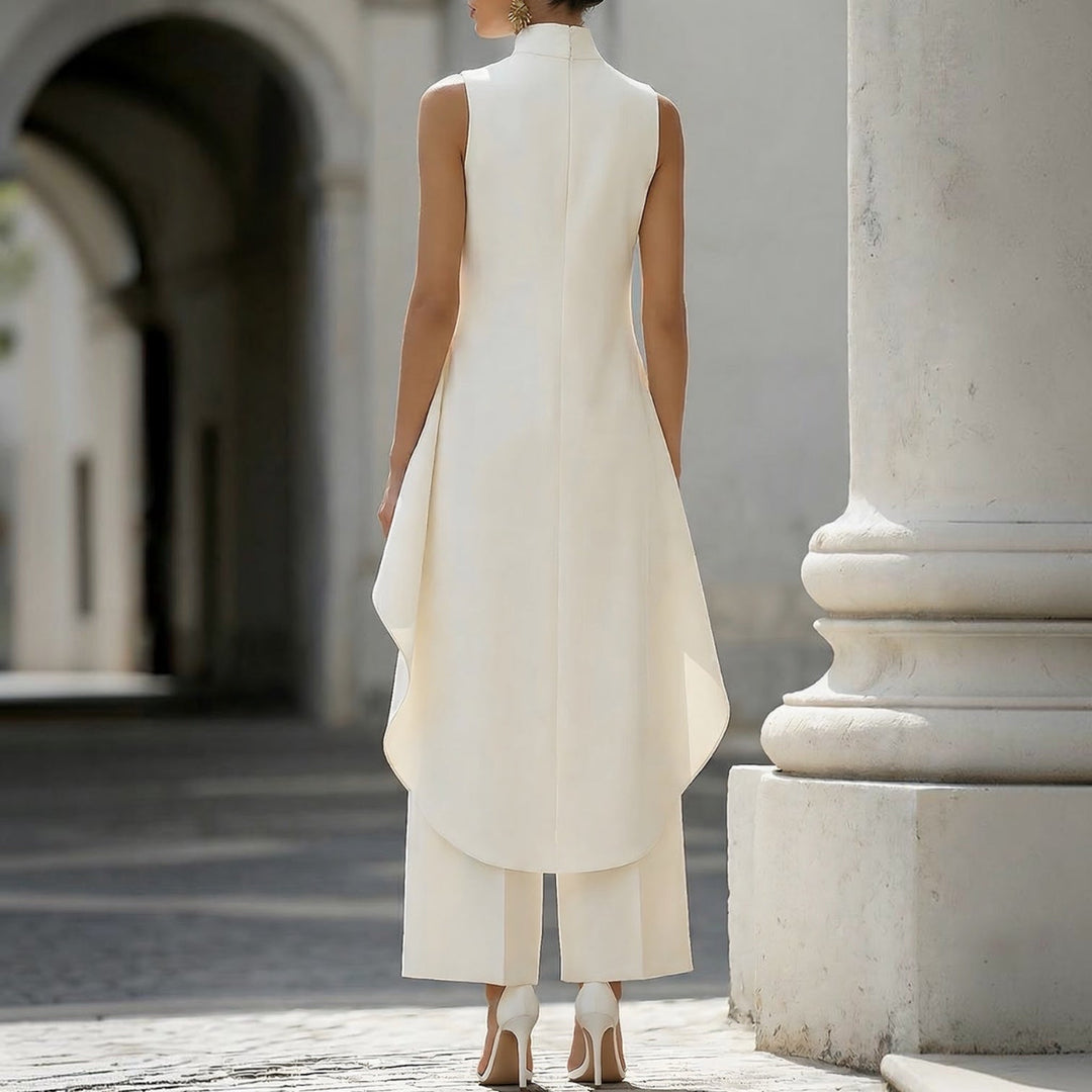 Valentina - Mono elegante con top drapeado