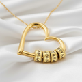 Regina - Collar corazón con nombres personalizados