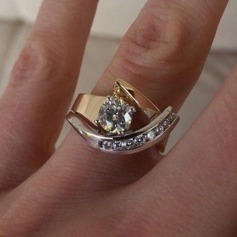 Liva - Anillo vintage de diamantes