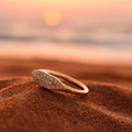 Melania - Anillo de oro con circonita