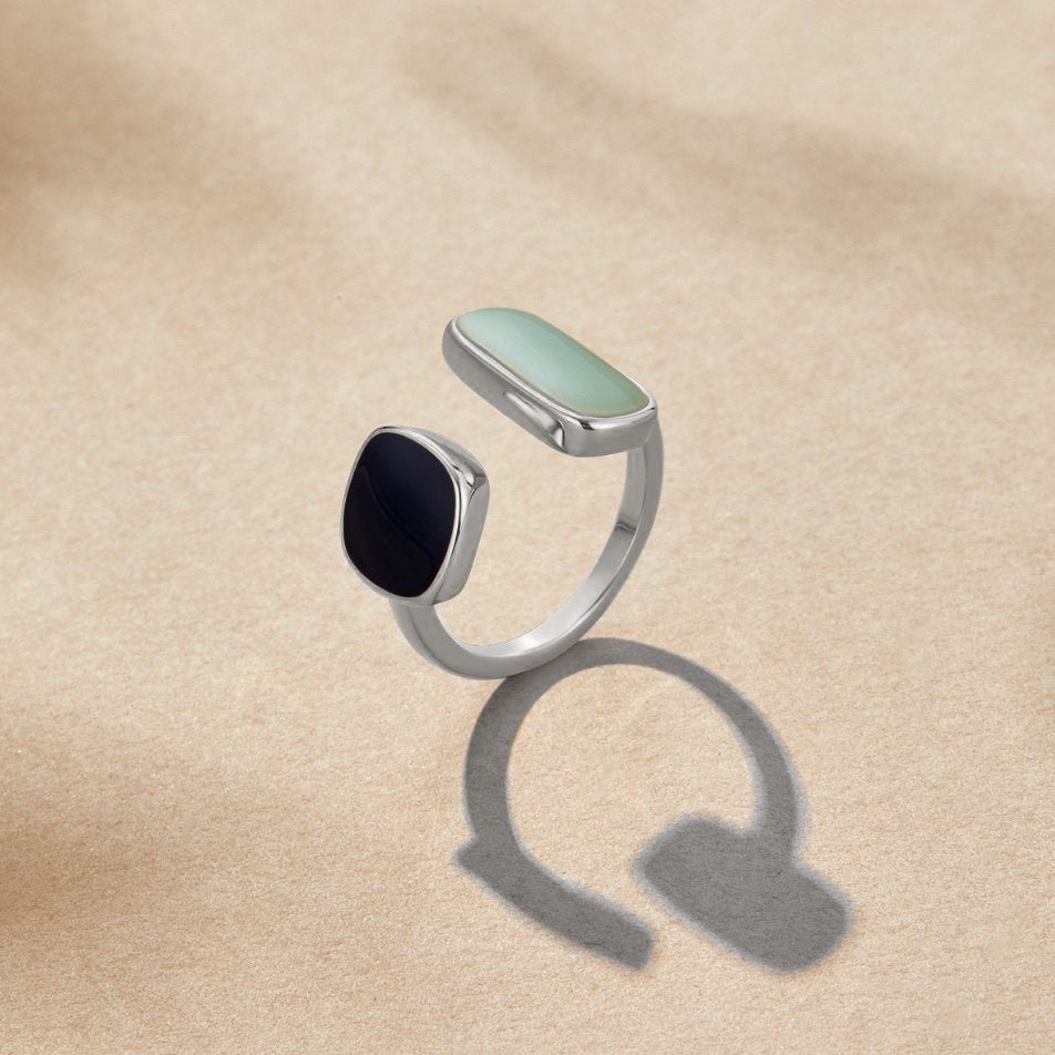 Anillo de plata con aguamarina