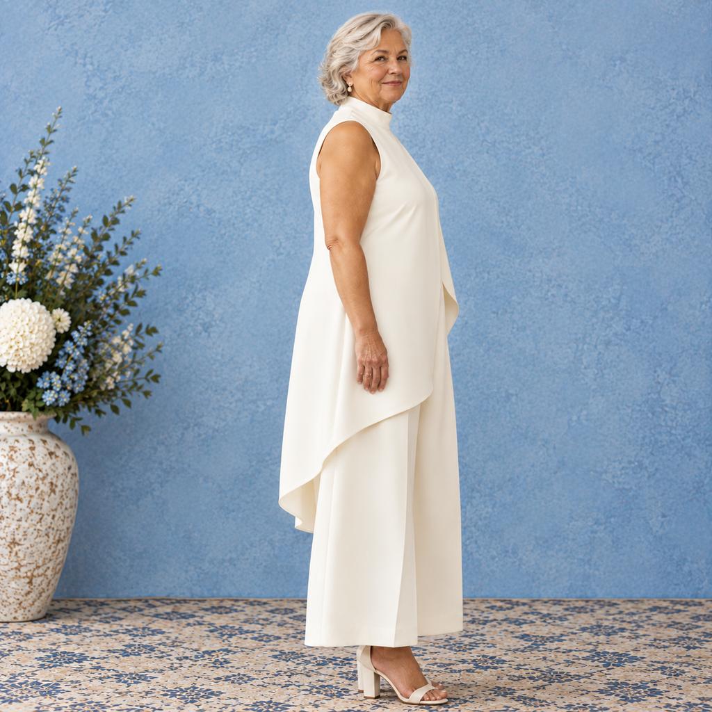 Valentina - Mono elegante con top drapeado