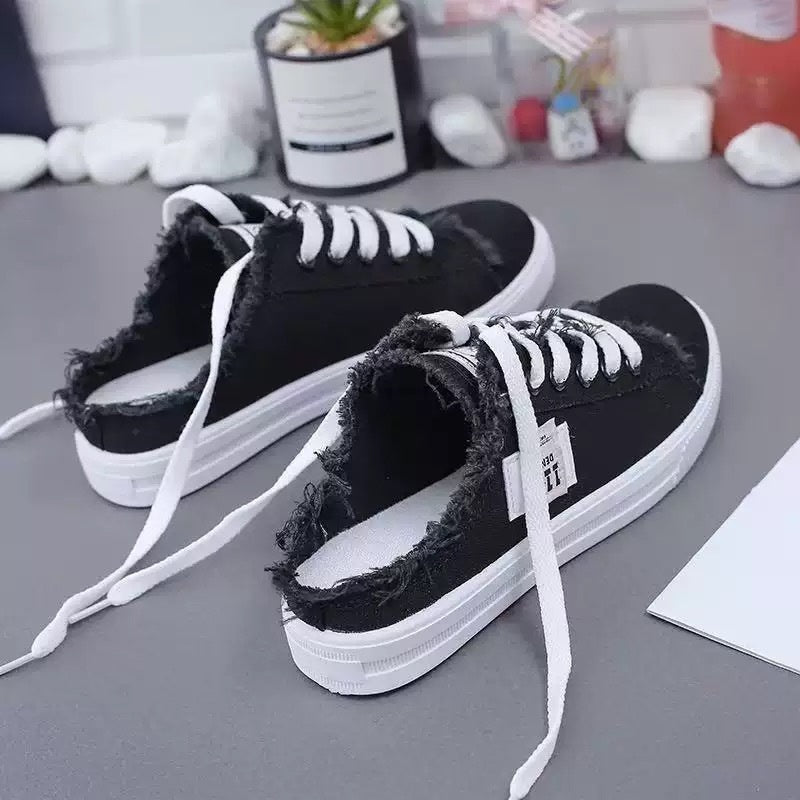 Nury - Zapatillas tipo mule de denim
