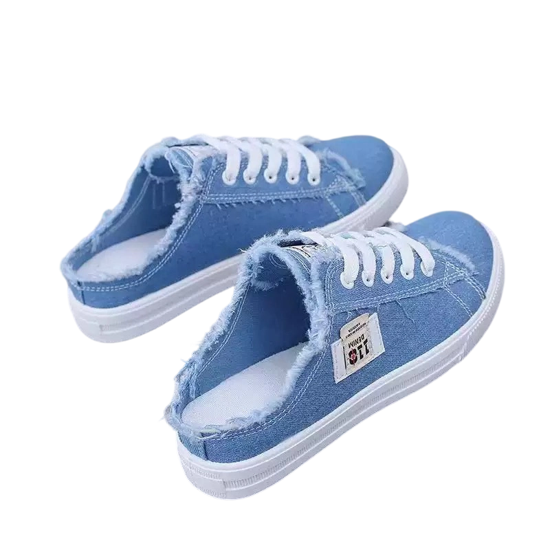 Nury - Zapatillas tipo mule de denim