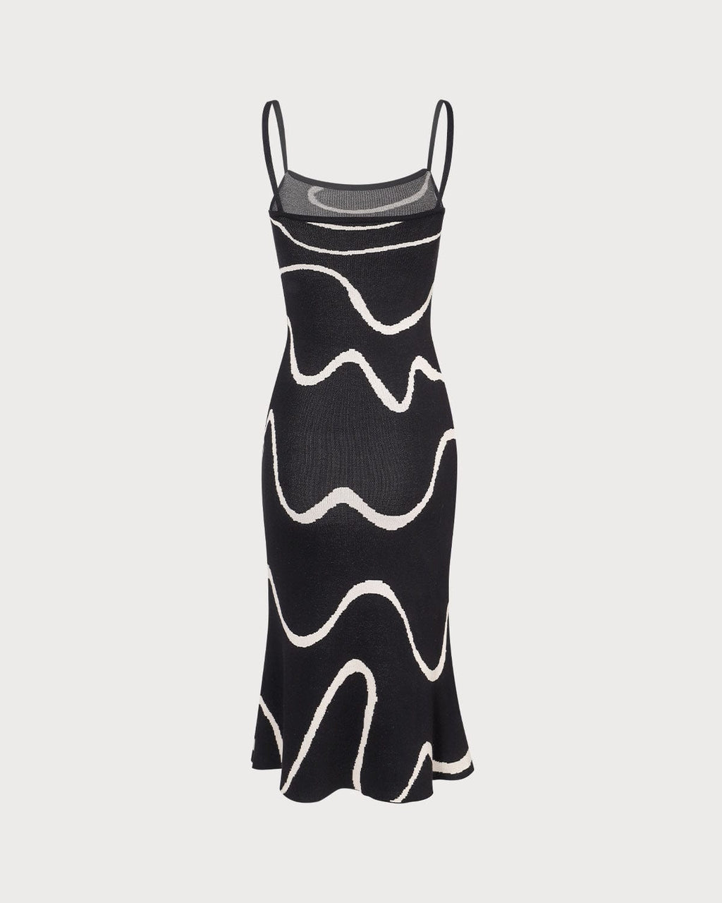 Amelia - Vestido midi de punto con bajo en forma de sirena de Black Wave