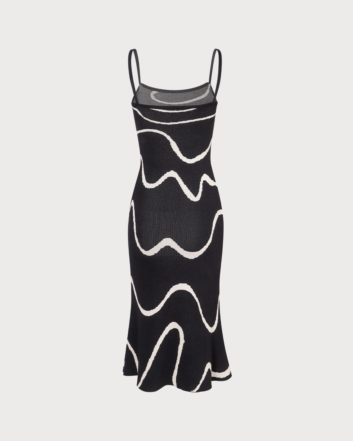 Amelia - Vestido midi de punto con bajo en forma de sirena de Black Wave
