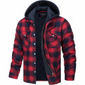 Teo - Chaqueta de cuadros con cremallera